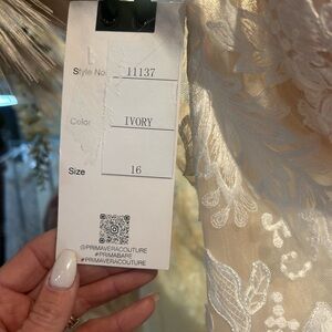 Primavera Couture Ivory Floral Gown